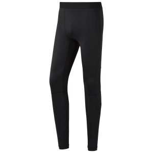 Legginsy Męskie Reebok Compression Czarne PL 23QZRYB